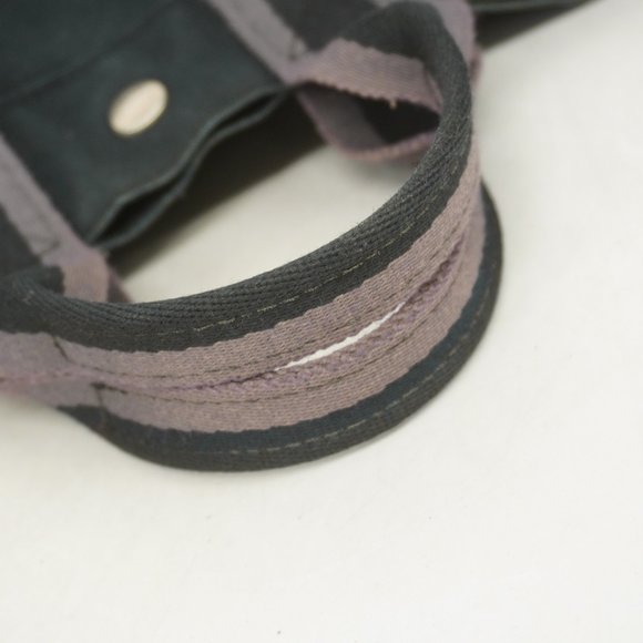 Hermes Tote Bag Foult PM Canvas Black Women's - Picture 13 of 14